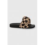 Love Moschino papuci femei, culoarea bej JA28272G0IIW010B
