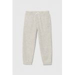 Abercrombie & Fitch pantaloni de trening pentru copii culoarea gri, melanj