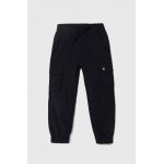 Abercrombie & Fitch pantaloni de trening pentru copii culoarea negru, cu imprimeu