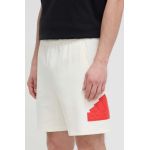 adidas pantaloni scurți bărbați, culoarea bej IR9167