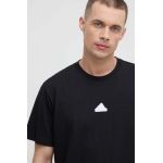 adidas tricou din bumbac bărbați, culoarea negru, cu imprimeu  IR5171