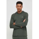 BOSS longsleeve lounge culoarea verde, uni 50515306