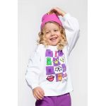 Coccodrillo longsleeve copii culoarea alb