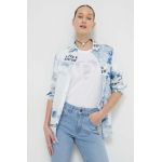 Desigual camasa din bumbac femei, cu guler clasic, regular