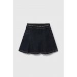 Karl Lagerfeld fusta fete culoarea alb, mini, evazati