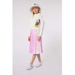 Karl Lagerfeld fusta fete culoarea roz, midi, evazati