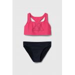 adidas Performance costum de baie pentru copii din două piese culoarea roz