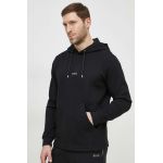 BALR. bluza barbati, culoarea negru, cu glugă, cu imprimeu