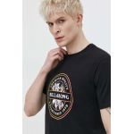 Billabong tricou din bumbac barbati, culoarea negru, cu imprimeu