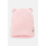 Coccodrillo caciula de bumbac pentru copii culoarea roz, bumbac