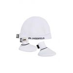 Karl Lagerfeld set de bumbac pentru bebelusi culoarea alb