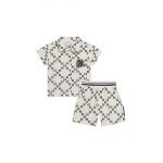 Karl Lagerfeld set de bumbac pentru bebelusi culoarea bej