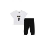 Karl Lagerfeld trening bebelusi culoarea alb