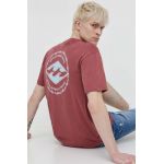 Billabong tricou din bumbac barbati, culoarea roz, cu imprimeu