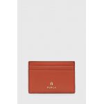 Furla carcasa din piele culoarea portocaliu