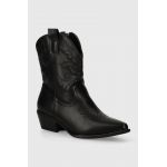 Answear Lab cizme femei, culoarea negru, cu toc drept