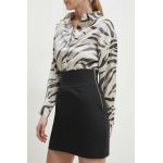 Answear Lab fusta culoarea negru, mini, evazati
