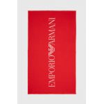Emporio Armani Underwear prosop din bumbac culoarea rosu