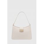 Furla poseta de piele culoarea alb