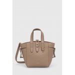 Furla poseta de piele culoarea bej