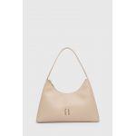 Furla poseta de piele culoarea bej
