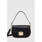 Furla poseta de piele culoarea negru
