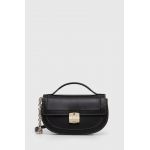 Furla poseta de piele culoarea negru