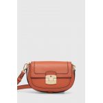 Furla poseta de piele culoarea portocaliu