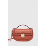 Furla poseta de piele culoarea portocaliu