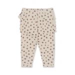 Konges Sløjd pantaloni de bumbac pentru copii culoarea bej, modelator