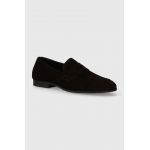 BOSS mocasini de piele Gavrie barbati, culoarea maro, 50517281
