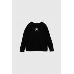 Converse bluza copii culoarea negru, cu imprimeu