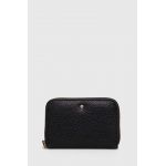 Geox portofel de piele D35K3G-00046 D.WALLET femei, culoarea negru
