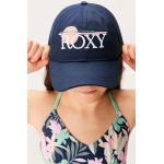 Roxy șapcă din bumbac pentru copii BLONDIE GIRL culoarea albastru marin, cu imprimeu