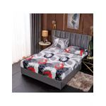Husa Cocolino cu Elastic En-Gros, 3 Piese, pentru Pat Dublu, 180 x 200 cm, Gri