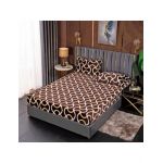 Husa Cocolino cu Elastic En-Gros, 3 Piese, pentru Pat Dublu, 180 x 200 cm, Maro