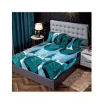 Husa Cocolino cu Elastic En-Gros, 3 Piese, pentru Pat Dublu, 180 x 200 cm, Turcoaz