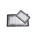 Set covoare baie 2 piese, antiderapante, 60x100/ 40x60 cm Engros