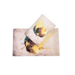 Set covoare baie 2 piese, antiderapante, 60x100/ 40x60 cm Engros