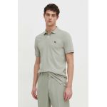 Abercrombie & Fitch tricou polo barbati, culoarea verde, neted