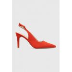 Answear Lab pantofi cu toc culoarea rosu