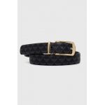 Emporio Armani curea cu doua fete femei, culoarea negru