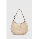 Furla poseta de piele culoarea bej