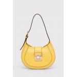 Furla poseta de piele culoarea galben