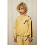 Mini Rodini hanorac de bumbac pentru copii Tennis culoarea galben, cu imprimeu