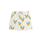 Mini Rodini pantaloni scurți de baie copii Medal culoarea alb