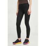 New Balance colanti femei, culoarea negru, neted