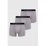 Abercrombie & Fitch boxeri 3-pack barbati, culoarea gri