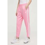 adidas Performance pantaloni de antrenament Training Essentials culoarea roz, cu imprimeu IS3968