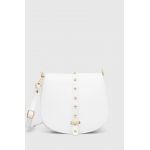 Answear Lab poseta de piele culoarea alb